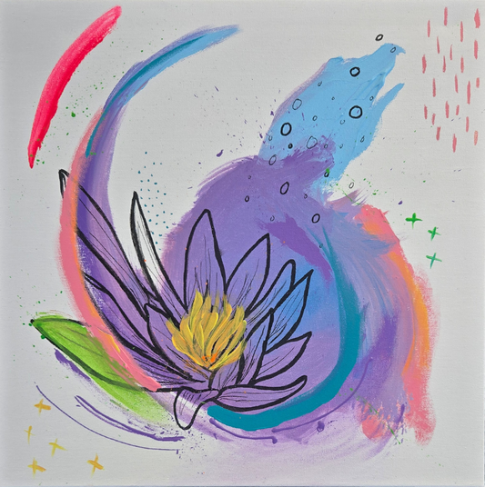 Pops of Color: Curiosity (2026) - 20" x 20"