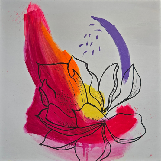 Pops of Color: Emergence (2026) - 20" x 20"