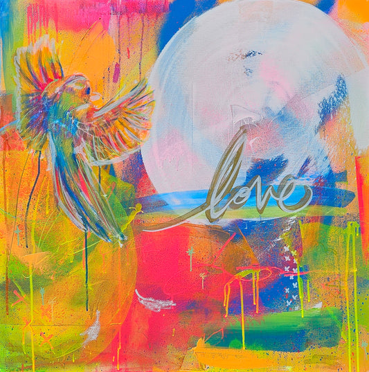 Vibrant Love (2024) - 30" x 30"